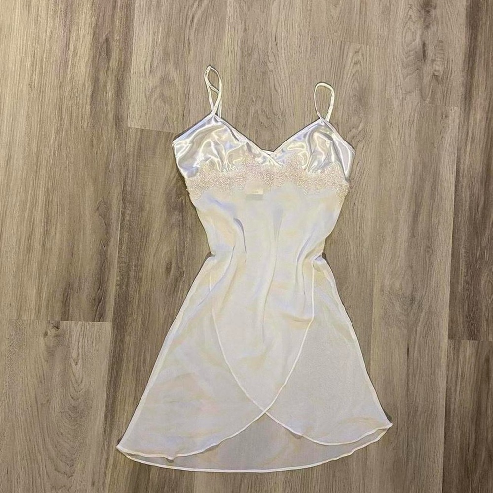 La Vie En Rose Cream Satin Lingerie